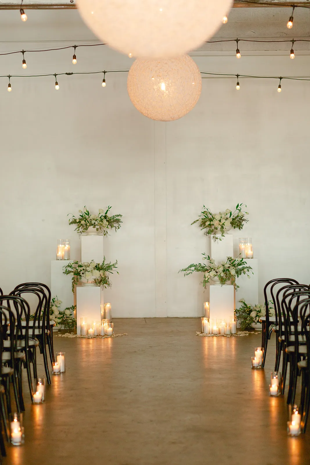 Modern ceremony setup